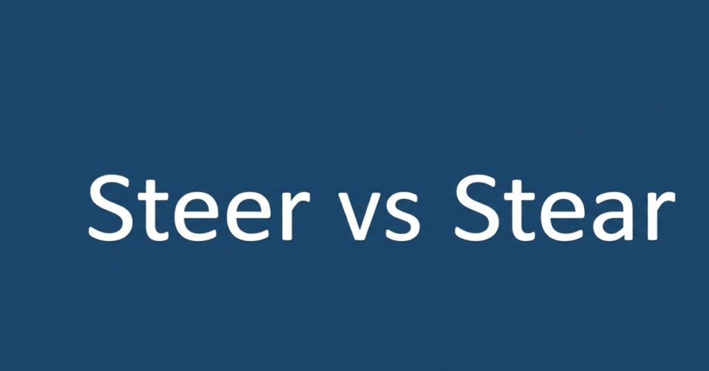 Steer vs Stear: What’s the Correct Word?