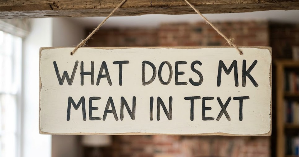 What Does MK Mean in Text? Full Slang Breakdown