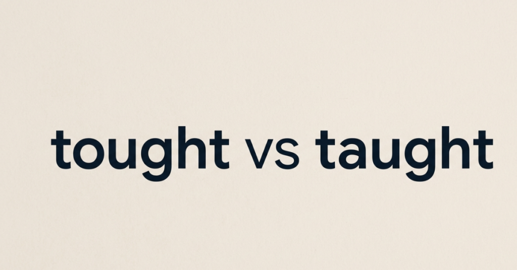 Tought vs Taught: What’s the Correct Spelling and Meaning?