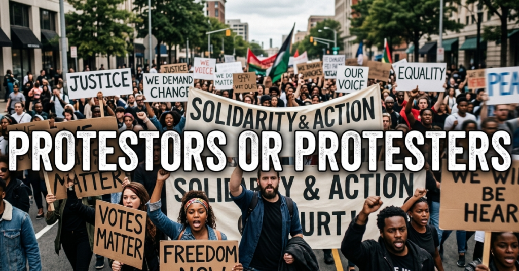 Protestors or Protesters: Which Spelling Is Correct?