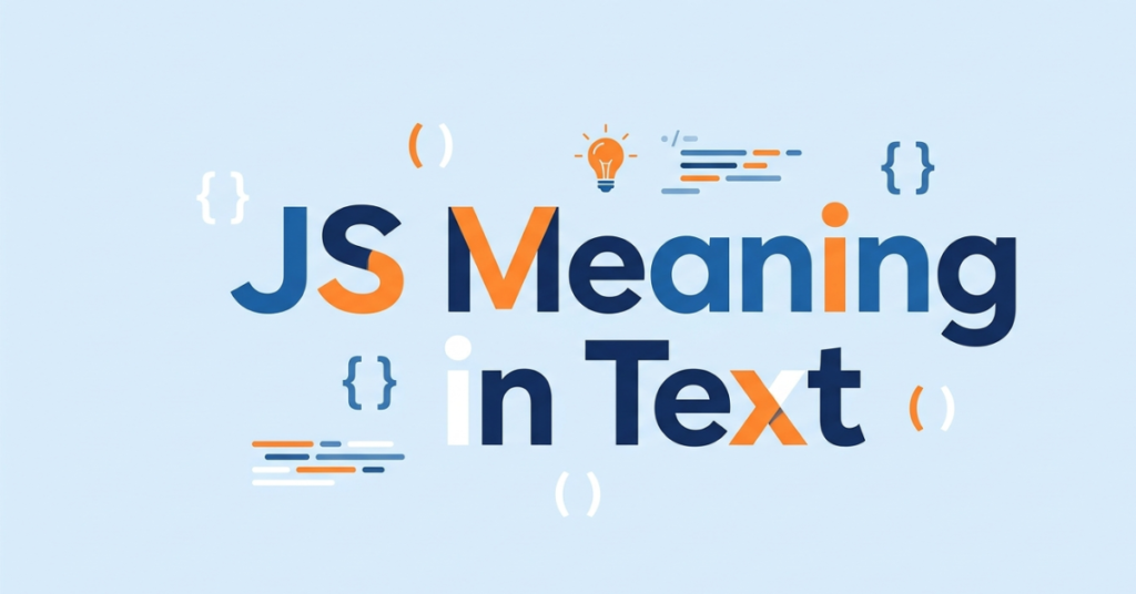 JS Meaning in Text: What Does “JS” Really Mean?