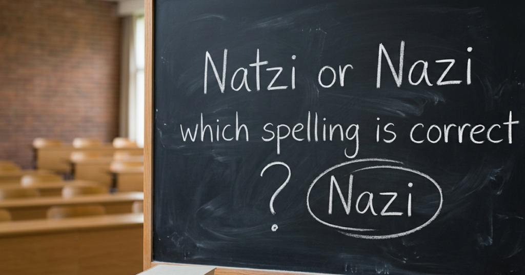 Natzi or Nazi: Which Is Correct?