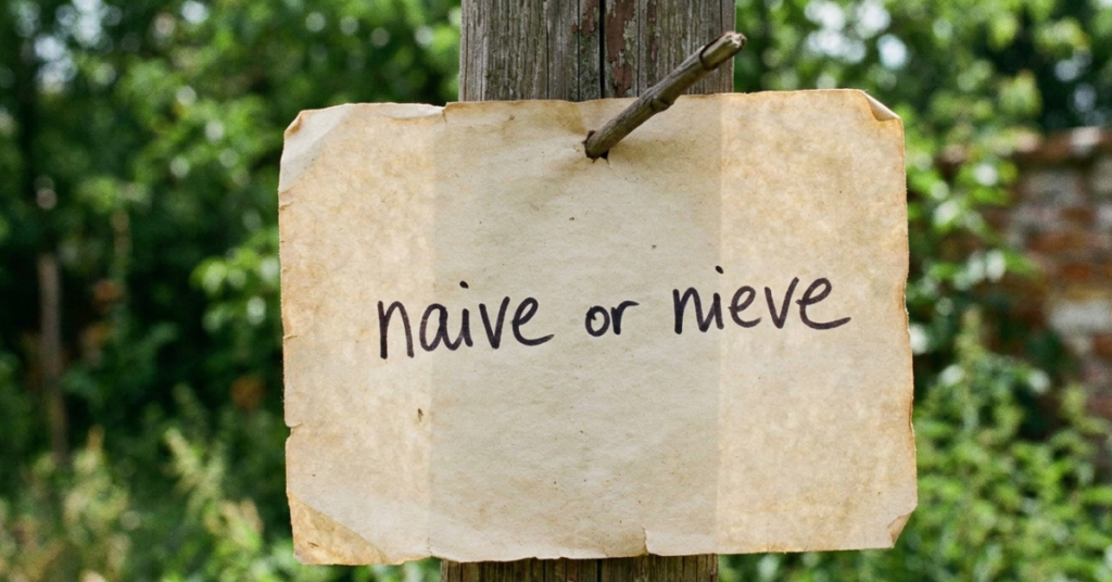 Naive or Nieve: Which One Is Correct?