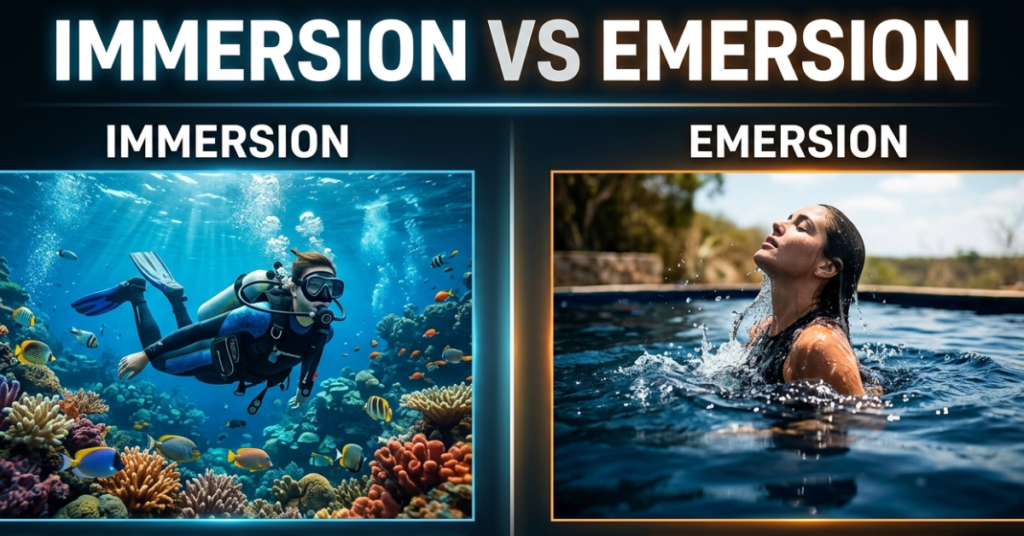 Immersion vs Emersion: Understanding the Difference Clearly