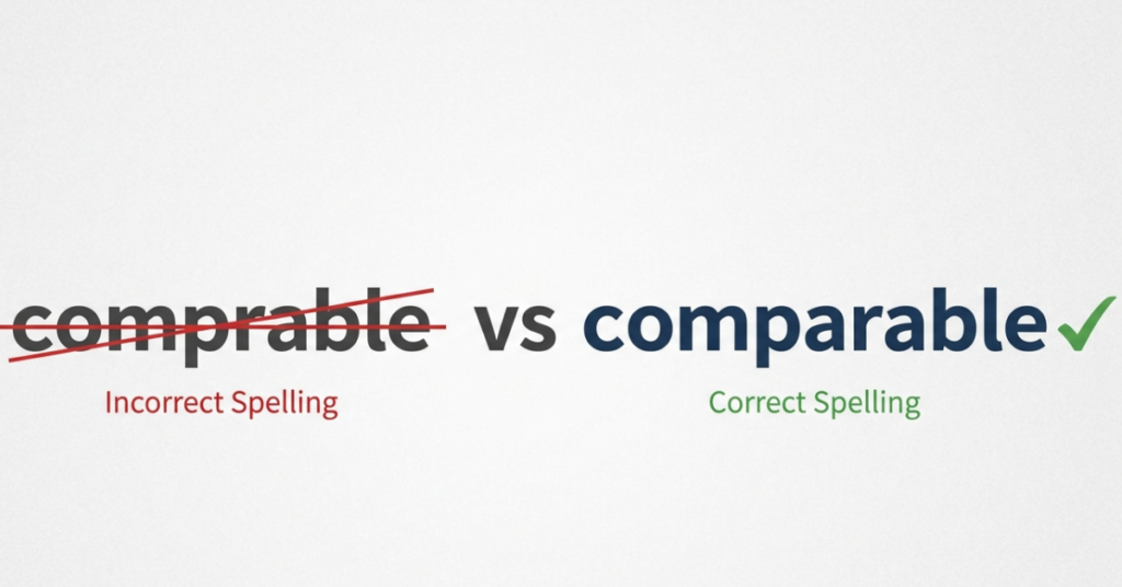 Comprable vs Comparable: Which One Should You Use?