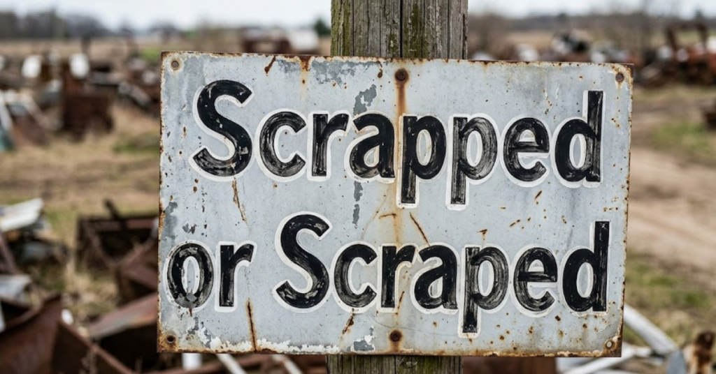 Scrapped or Scraped: What’s the Difference?