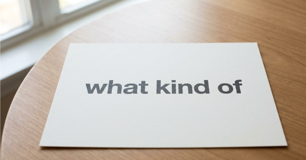 What Kind Of vs What Kinds Of: Simple Grammar Guide