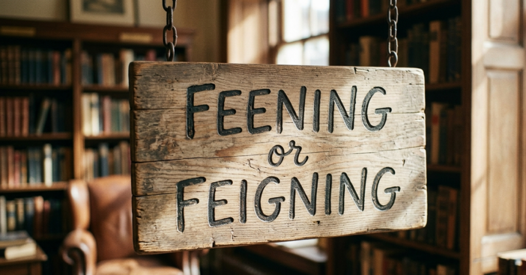 Feening or Feigning: What’s the Real Meaning?