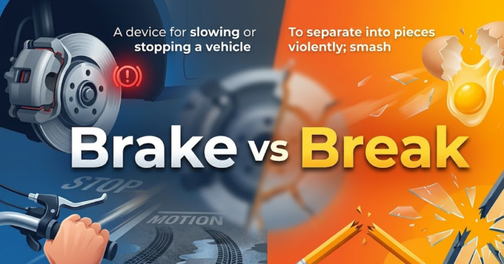 Brake vs Break: What’s the Difference and When to Use Each?