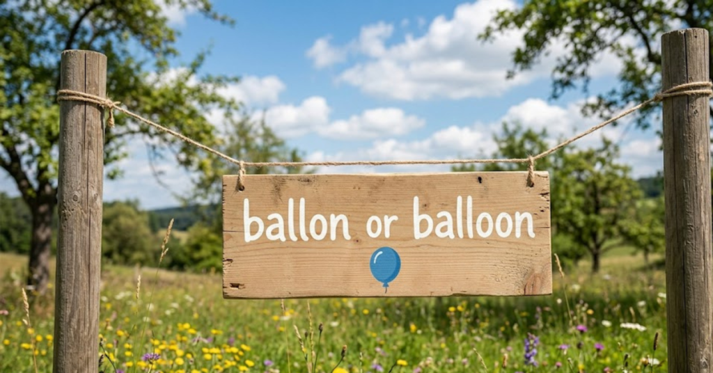 Balloon or Ballon: Spelling, Meaning & Complete Guide