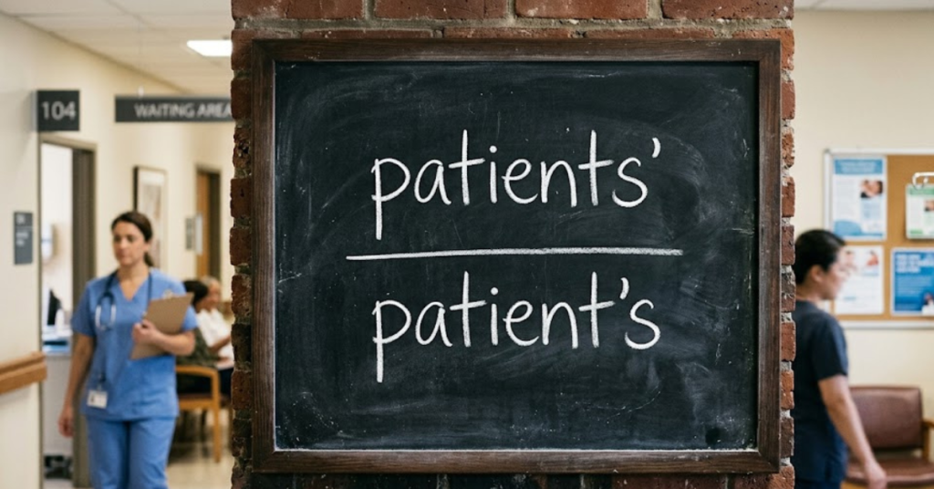 Patients’ vs Patient’s: Easy Grammar Guide