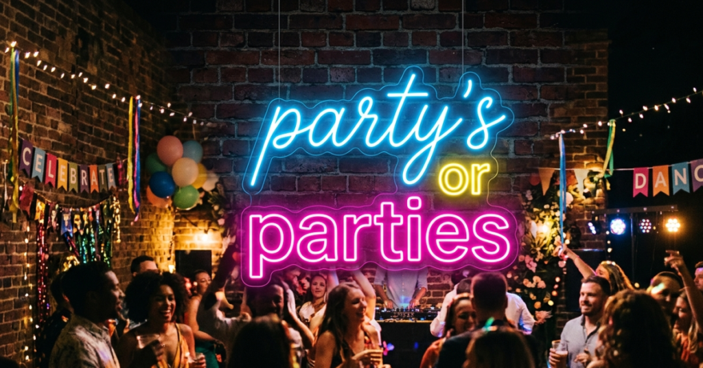 Party's or Parties: Which Spelling Is Correct?