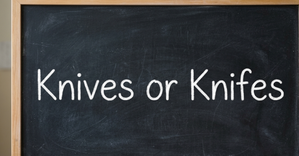 Knives or Knifes: What’s the Correct Plural?