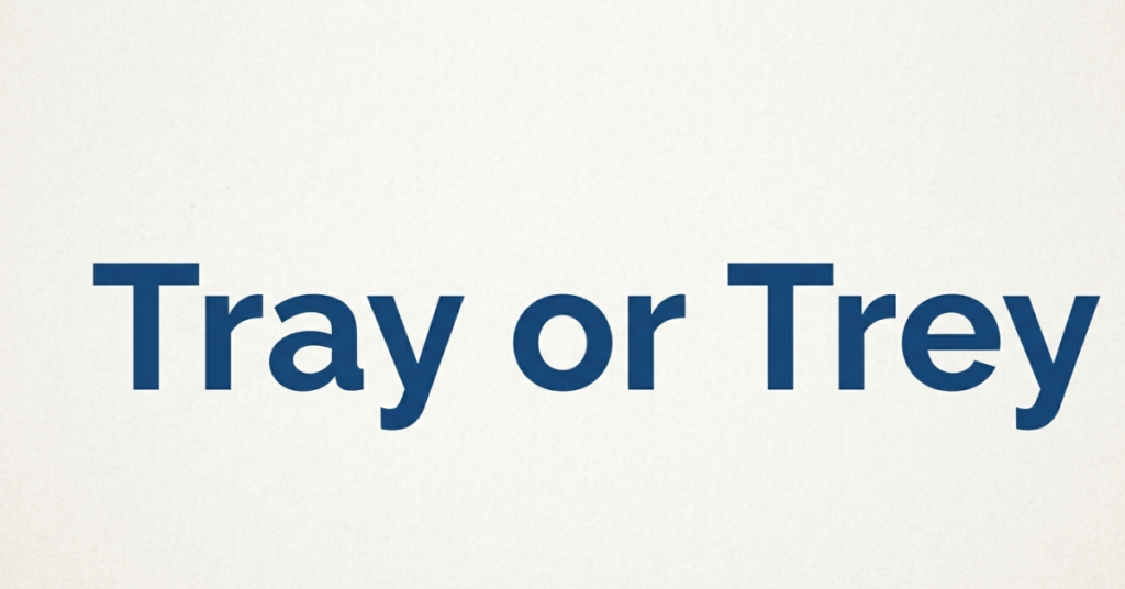 Tray or Trey: What’s the Difference?