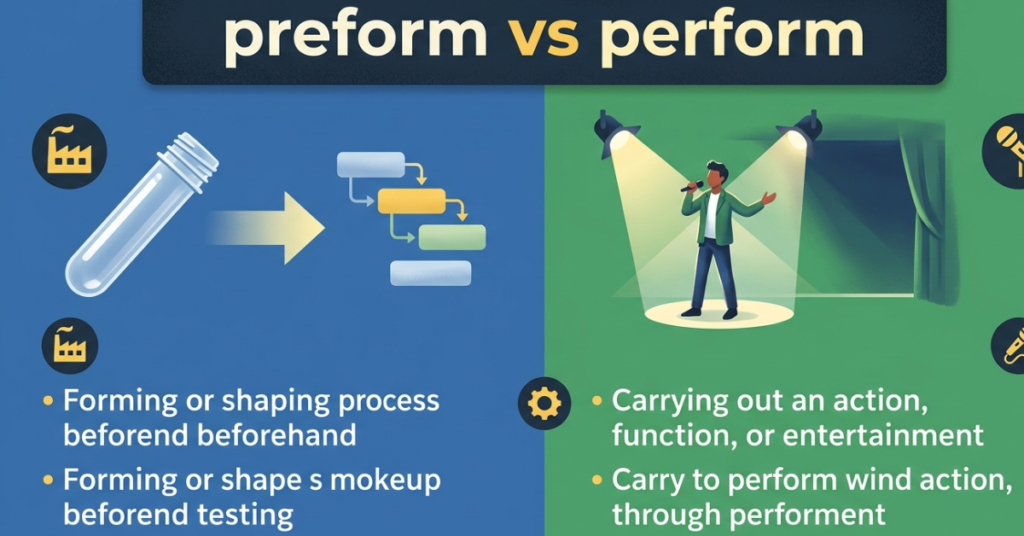 Preform vs Perform: What’s the Real Difference?