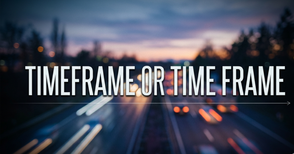 Timeframe or Time Frame: Which Spelling Is Correct?