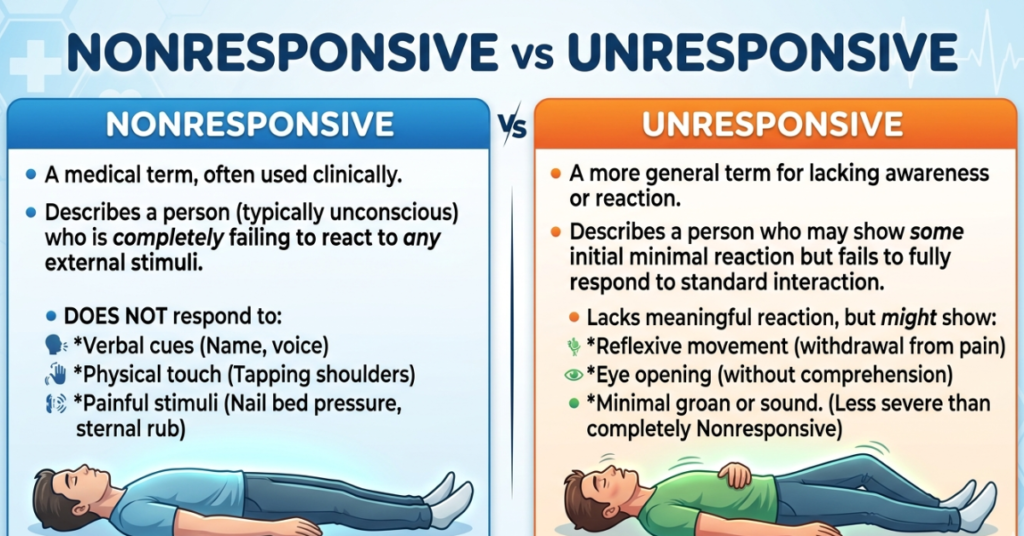 Nonresponsive vs Unresponsive: What’s the Difference?